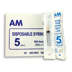 Bơm tiêm nhựa Nhãn Hiệu AM -5ML